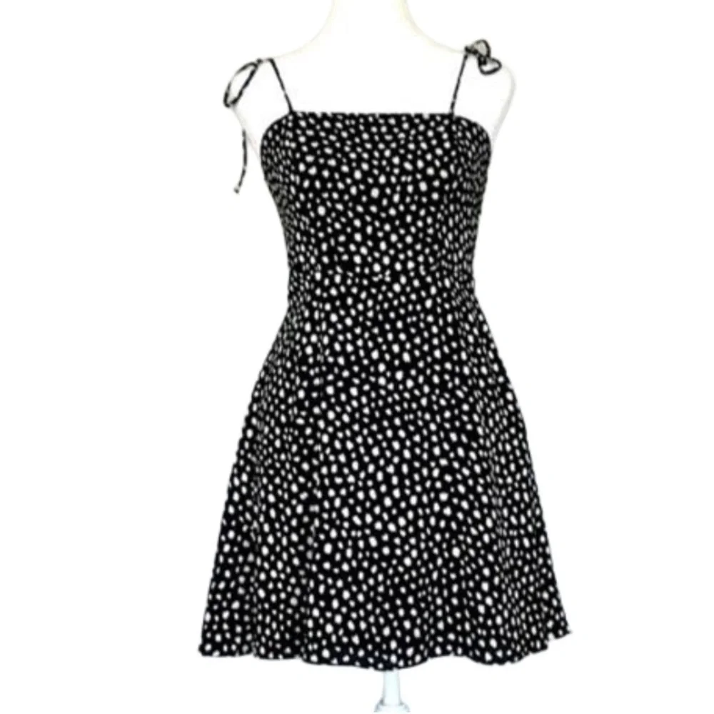 Lola Grace black and white polka dot print dress size large - Picture 1 of 9
